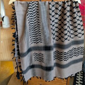 Light Brown And Black Keffiyeh